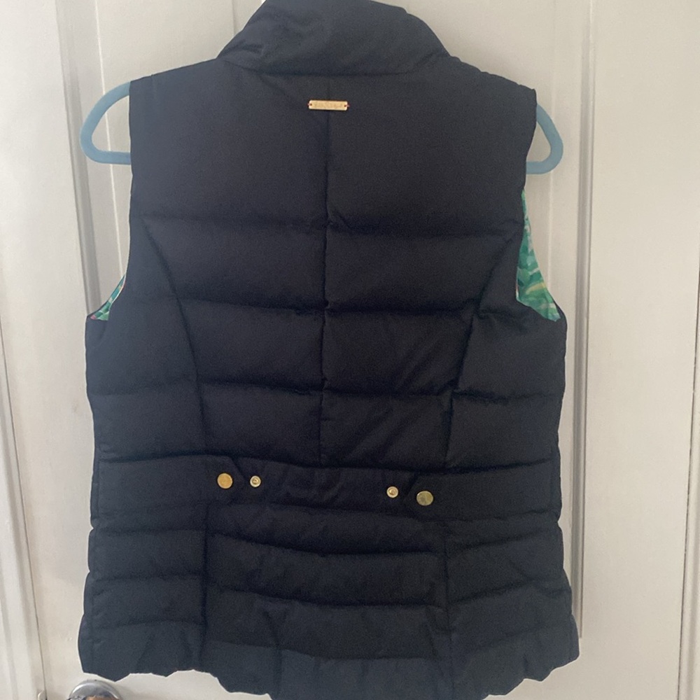 Lilly puffer vest with palm leaf lining - Picture 3 of 3